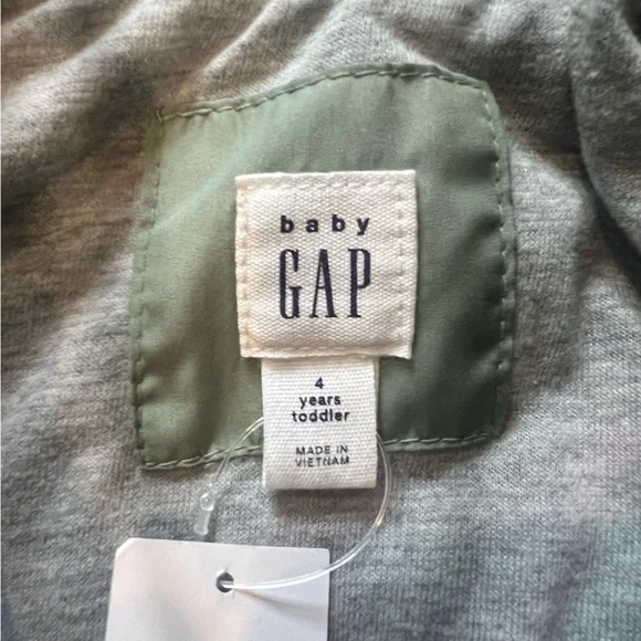 GAP Baby NWT Sage Green Quilted Jacket - Picture 5 of 8